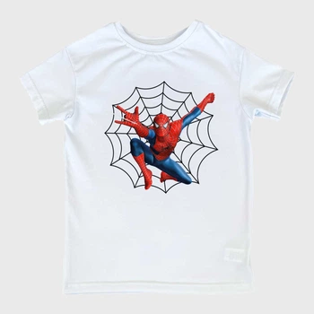 Дитяча футболка для хлопчика Спиногриз Spider man №10-00638 98 см Біла (ROZ6501031395)