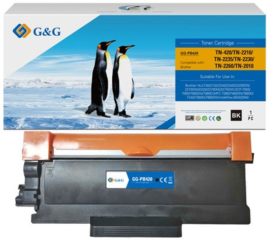 Toner G&G do Brother TN2210 TN420 TN2235 TN2230 TN2260 TN20 Black (NT-PB420)