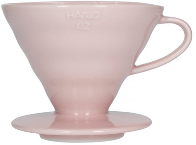 Пуровер Hario V60-02 Керамічний Рожевий (4977642727908)