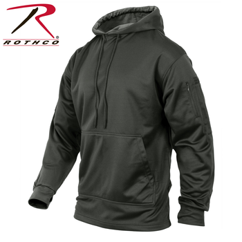 Тактическая толстовка Rothco со скрытым ношением худи Concealed Carry Hoodie Gun Metal Grey XL