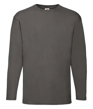 Футболка з довгим рукавом чоловіча Fruit of the Loom Valueweight long sleeve XL Світлий графіт (0610380GLXL)