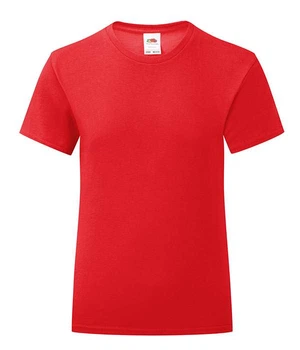 Футболка дитяча Fruit of the Loom Girls Iconic T 152 см Червоний (061025040152)