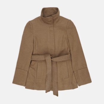 Пальто осіннє коротке жіноче H&M 0794971 32 Світло-коричневе (KAY2000001517154)