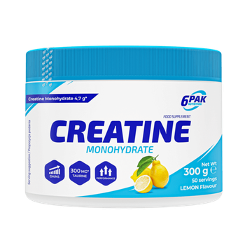 Креатин моногидрат 6Pak Nutrition Creatine Monohydrate 300 g (Lemon)