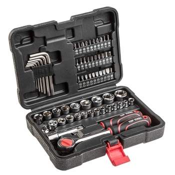 Набор инструментов Top Tools (3/8", 63 предмета) торцевые головки с трещоткой (25356)