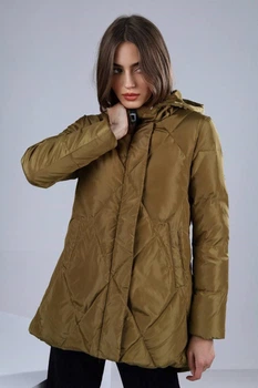 Куртка жіноча гірчична зимова П562 L 4492807