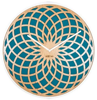 Настенные часы "Sun Small Turquoise" Ø35 см Бирюзовый