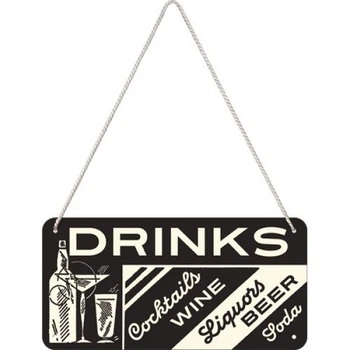 Вывеска на шнурке "Sing Drinks" Nostalgic Art (28010) 4008297
