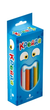 Мел Маленький круглый - 8 штук Strateg разноцветный (50105) 4694690