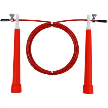 Скоростная скакалка EasyFit Speed Cable Rope 3 м со стальным тросом красная 4697909