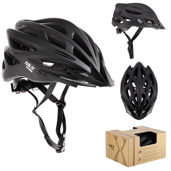 Kask Nils Extreme MTV50 L 58 - 61 cm Czarny (5907695533507)