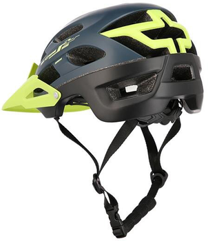 Kask Nils Extreme MTW208 L 55 - 61 cm Granatowo-Zielony (5907695500394)