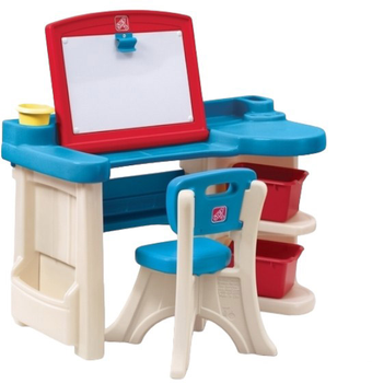 Stolik dziecięcy z krzesełkiem dla kreatywnych Step 2 Art Desk Refresh (733538843190)