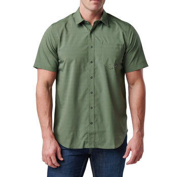 Рубашка тактическая 5.11 Tactical® Aerial Short Sleeve Shirt L Greenzone