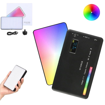 Накамерне додаткове світло RGB для фото та відео Luxceo W140 - світлодіодна LED панель для селфі