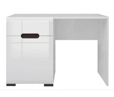 Туалетный столик Ацтека BRW (Black Red White) TOL1D1S/4/11 Белый + Белый глянец 110х41х75 см