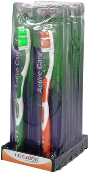Упаковка зубних щіток Patanjali Ayurved Active Care 12 шт (8904109401169_12)