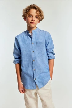 Сорочка H&M пх10266 блакитна 152