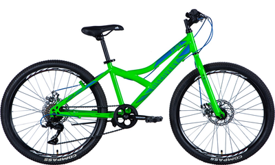 Велосипед Discovery Flint DD ST 24" 13" 2024 Зеленый (OPS-DIS-24-345)