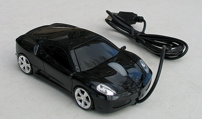 Мышка компьютерная проводная Ferrari F430 черная L0113