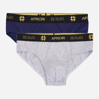 Набор трусов брифы мужской Apriori Вільні AVN-000014 XL 2 шт Джинс/Серый (ROZ6400175196)