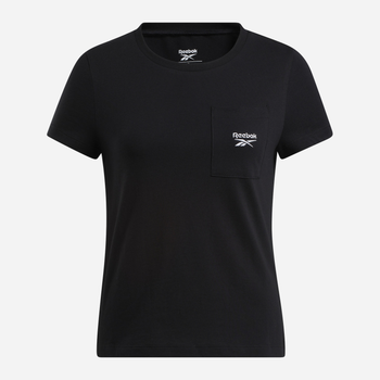 Koszulka damska bawełniana Reebok Identity Small Logo Tee 100031101 M Czarna (4066762941117)