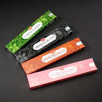 Набор натуральных благовоний с природными цветочными ароматами HEM 60 г