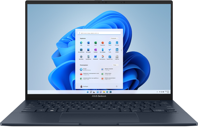 Ноутбук ASUS Zenbook 14 OLED UX3405MA-QD055W (90NB11R1-M002E0) Ponder Blue + фірмовий чохол