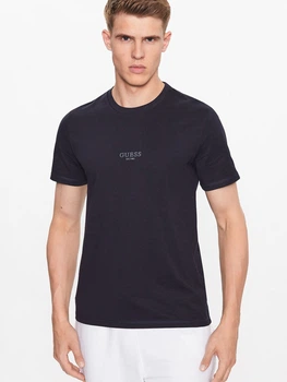 Футболка хлопковая мужская Guess 185203351 XL Синяя (1159808918)