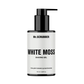 Гель для гоління з д-пантенолом Білий мох - Mr.Scrubber White Moss Shaving Gel 100мл (4823109701939)