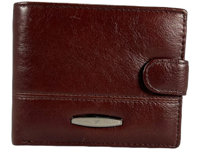 Функціональний чоловічий гаманець з натуральної шкіри, колір крімсон Tailian