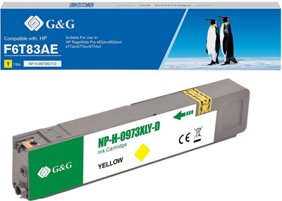 Картридж G&G F6T83AE для HP Yellow 110 мл (NH-R00973XLY)