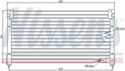 Радиатор, конденсор кондиционера ROVER 600, HONDA ACCORD, NISSENS (94362)