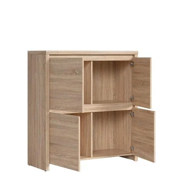 Комод Каспиан BRW (Black Red White) KOM4D Дуб сонома 105х41х113 см