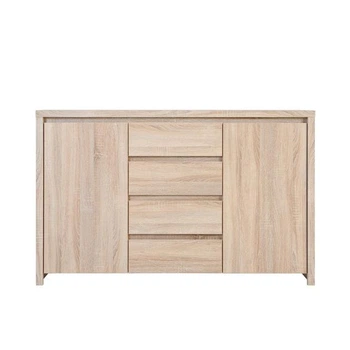 Комод Каспиан BRW (Black Red White) KOM2D4S Дуб сонома 144х41х92 см