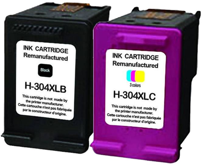 Набір картриджів UPrint H-304XL PACK для HP Dual pack 20 мл + 18 мл Black + Color (H-304XL BK.CL PACK)