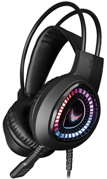 Навушники дротові ігрові VARR Gaming RGB Headphones USB 3.5 Lite Black (VH8010L)