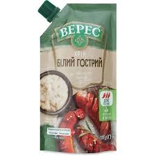 Хрін Білий гострий Верес 130 г х 16 шт
