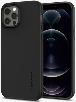 Чохол протиударний Spigen Thin Fit (Original) для Iphone 12/12 Pro Black ACS01696