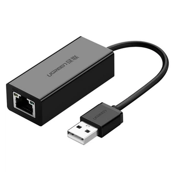 Мережевий адаптер UGREEN CR110 USB 2.0 10/100Mbps Ethernet Adapter Black (20254)