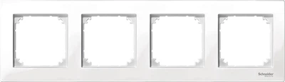 Рамка 4-постова Schneider Electric Merten M-Plan Полярно-білий (MTN515419)