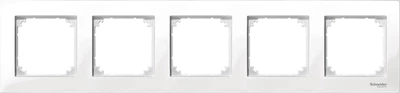 Рамка 5-постова Schneider Electric Merten M-Plan Полярно-білий (MTN515519)