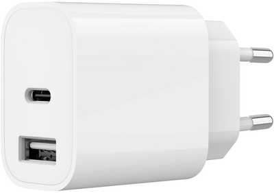 Мережевий зарядний пристрій Gembird 12W USB-А + Type-C (TA-UC-2AC12-01)