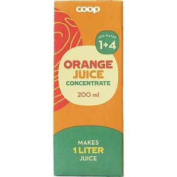 Концентрат апельсиного соку Coop 200 мл