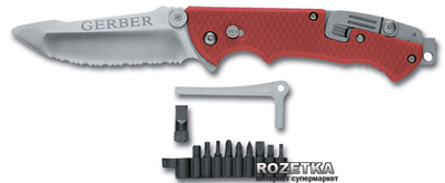 Кишеньковий ніж Gerber Hinderer Rescue Knife Red (22-01534)