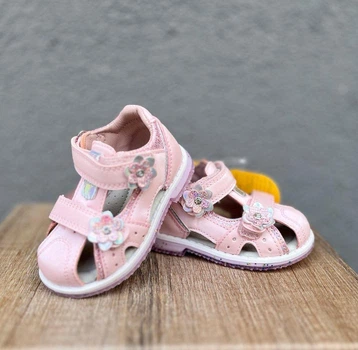 Босоніжки дитячі для дівчинки Clibee Pink закриті 25, рожеві