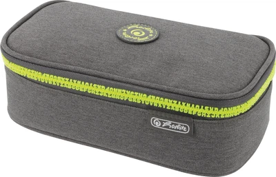 Пенал большой Herlitz BeatBox Grey-Yellow (50046485)