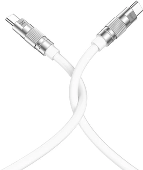 Интерфейсный кабель DC CL-F28B 60W (PD) TypeC-TypeC 1.2m White (36982)
