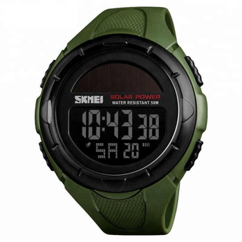 Часы наручные на солнечной батарее Skmei 1405 Army Green, 1405AG (15950)