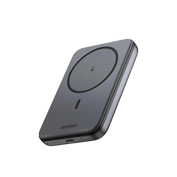 Магнітний Magsafe Павербанк Ugreen PB561 10000 mAh 20 Вт з бездротовою магнітною зарядкою для iPhone15/15 Pro/15 Pro Max, iPhone 14/13/12 Series Grey